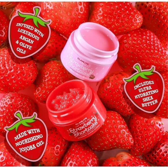 Glamlite x Strawberry Shortcake Lip Care Combo Scrub and Mask - Picture 3 of 6